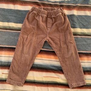 Babyclic Kids Brown Cotton Corduroy Pants 2-3T